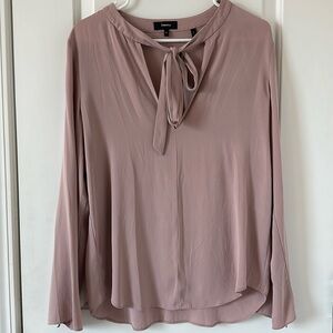 Theory Women Mauve Medium Silk Blouse